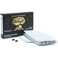 Siberian Green 프리미엄 퓨어 실라지트 120카운트 200mg 풀빅산 Shilajit 실라짓, 120 Tabs Golden Mountains Shil, 120 Count (Pack of 1), 120정, 1개