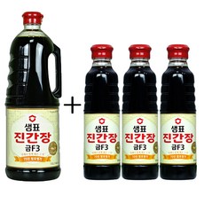 샘표 진간장 금F3 1.8 L x 1개 + 진간장 금F3 500ml x 3개, 1세트