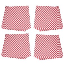ZLD 내유성 왁스 종이 식품 포장 200 pcs 샌드위치 버거 튀김 포장, 설명한대로, 빨간