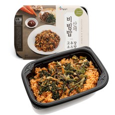 [하늘농가] 냉동 산채비빔밥_고추장소스맛, 5개, 상세 설명 참조, 215g