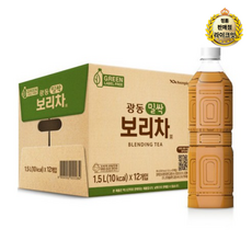 광동제약 [광동] 무라벨 밀싹보리차 커피음료, 1.5L, 168개
