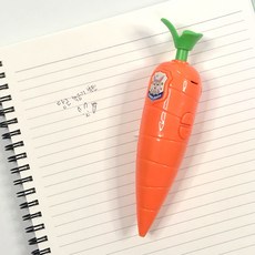 리틀아이 당근 녹음기 볼펜 4000 주토피아 주디 레코드펜, 단일색상