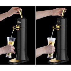 가정용 생맥주 기계 파티 비어 음료 선물 크림 거품기, 블랙