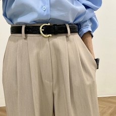 오버클래식 모멘토 투턱 슬랙스2color S M