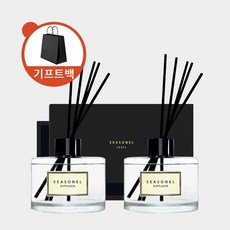 시즈넬 블랙라벨 선물세트 디퓨저 플레인 200ml x 2세트, 그린애플(GREEN APPLE), 2개