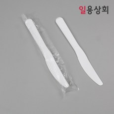 일회용 나이프 169mm 개별포장 1000개입 화이트, 1000개, 일회용나이프