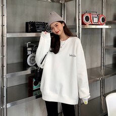그레이 빅 판 여성 겨울 가을 BF 하프기장 모자 없음 두터운 융털 코트