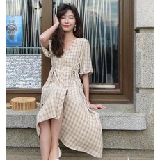 아내의맛 봄체크 롱원피스 F12