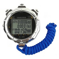 Tiger Pavilion 스포츠 트레이닝 방수 스톱워치 타이머 XJ-306, 1개, 실버 + 블랙 1개, 실버 + 블랙