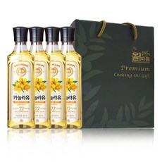 올따옴 고급유 선물세트 1호 카놀라유 4입, 1세트, 500ml