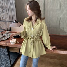 가을허리끈셔링블라우스 vsr17510946