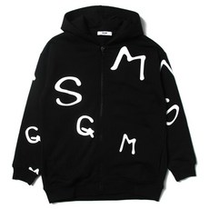 바이스트 [MSGM] 22FW 키즈 로고 레터링 후드집업 MS029236 110