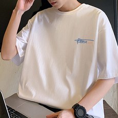 더서울박스 남성 레터링 루즈핏 티셔츠 1p