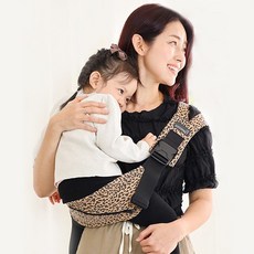 구스켓 안아요 사이드 힙시트, 브라운 레오파드