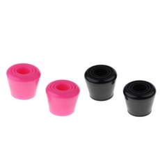 Royalways 2pcs 블랙 롤러 스케이트 발가락 중지 + 야외 스케이트를위한 2pcs 핑크 아이스 스케이트 발가락 스토퍼