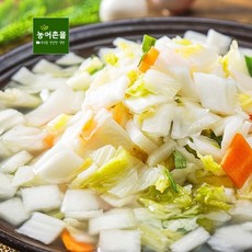 국산 저염 나박물김치 1kg 맛있게 당일제조 100% 국산 김치 주문, 1개