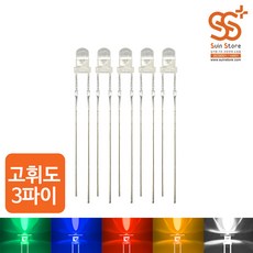 3파이초고휘도led