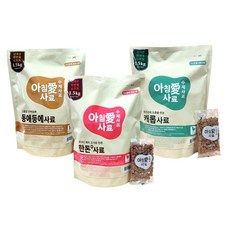 (간식+샘플사료증정) 기호성 최강 아침애사료 1.5kg 한돈 동애등에 캐럽 가수분해사료, 캐럽 1.5kg