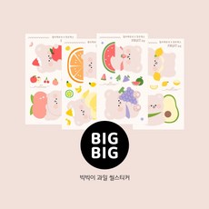 멜리팩토리 빅빅이 과일 무광 씰스티커