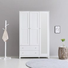 마켓비 ROONA 거울 3문 옷장 12001900 WA266 화이트 0203.2261, 본상품선택