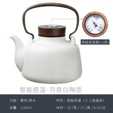 하이라이트 전기 히터 1 2구 빌트인 냄비 청소 인덕션, 1L 이상, 온도 감지/월천 백자 냄비