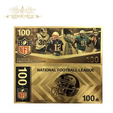 컬러 아메리카에 대 한 1 pcs 신제품 nfl 지폐 컬렉션에 대 한 24k 골드 종이 돈에서 100 달러 지폐, 1개, 1 Canada dollar^0