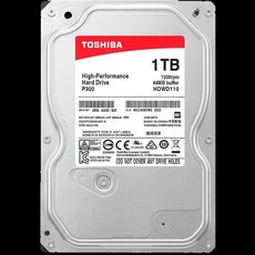 TOSHIBA PC 내장 하드 드라이브 HDD 7200rpm SATA 6 Gb/s MB 캐시 3.5 인치 P300, 한개옵션1, 01 2TB 5400rpm - 하드1테라