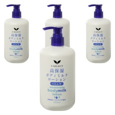 에스셀렉트 모이스쳐라이징 바디 밀크 로션 하또무기, 4개, 400ml