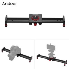 Andoer 40 센치 메터 / 16 인치 알루미늄 합금 카메라 트랙 슬라이더 비디오 안정제 레일 DSLR 카메라 캠코더 DV 필름 사진 최대 11Lbs, 40cm