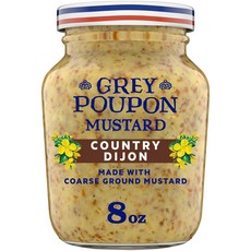 Grey Poupon Country Dijon Mustard (8 oz Jar) 그레이 푸퐁 컨트리 디종 머스타드(8온스 병), 1개