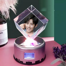 kirahosi 샤오잔 칠색 회전 오르골 뮤직박스 진정령 마도조사 위무선 응원 굿즈 52호 COo7ihlb, 18곡 발광 베이스