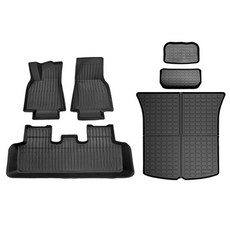 테슬라 모델Y 전용 프리미엄 바닥 매트 트렁크 프렁크 친환경 TPE 고급형 3D 매트세트, 트렁크상단