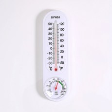 벽걸이형 플라스틱 온도계+습도계, 1