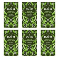푸카 그린티 수프림 마차 티백 30g x6개 Pukka Supreme Matcha Green Tea, 20개입, 6개