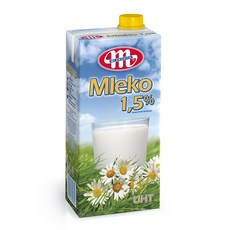 폴란드 동물복지농장 믈레코비타 저지방1.5% FLOWER 수입멸균우유 1L(1입), 1L, 1개