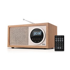 브리츠 BA-MK77 블루투스 FM 라디오수신 무선 리모콘포함 시계 알람