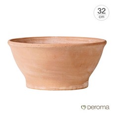 [데로마 Deroma] 테라코타 이태리토분 인테리어화분 쵸톨라 리스시아(32cm), 32cm:grafite