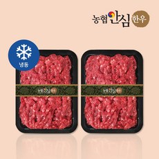 [KT알파쇼핑]농협안심한우 1등급 한우 다짐육 600g(300g x 2팩), 2개