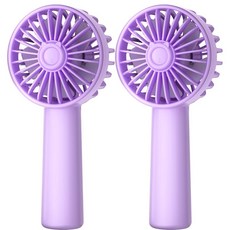KIDEE Portable Mini Fan 2 Pack Handheld Fan with 3 Speeds Hand Fans USB Rechargeable Battery Powe, KIDEE Portable Mini Fan, 2 Pac