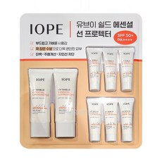 IOPE 아이오페 유브이 쉴드 에센셜 선프로텍터 SPF50+ 데일리 선크림, 2개, 40ml