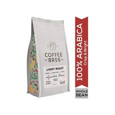 Coffee Bros 라이트 로스트 아라비카 커피 원두 12oz, One Color, One Size