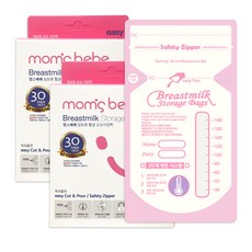 맘스베베 프리미엄 일회용 항균 모유저장팩 180ml, 30개입, 2개