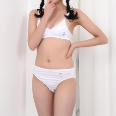 초6 2단계 노와이어 A컵 순면 브라팬티세트 5학년 중학생 토등여아 6학년