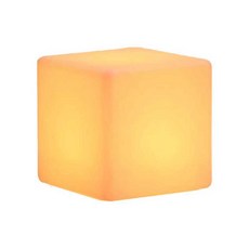 야광의자 led 야외 술집 포토존 테라스 테이블 조명 카페 스툴 바, 2. 60CM 큐브 충전 리모콘