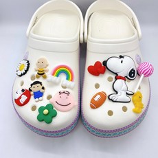 스누피 크록스 지비츠 세트 12pcs