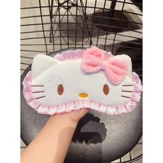 산리오 캐릭터 리본 트리밍 헬로키티 마이멜로디 러블리 실키면 프린세스 수면 안대