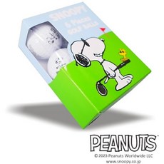 [NEW]스누피 골프 SNOOPY GOLF 골프공 2피스/6개들이 <비공인구>, 선글라스 스누피 (030), 6개 - 스누피골프공