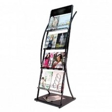 NFN077687 라이프굿철제 거치 카다로그 CS-312L 받침대 스탠드 A4 삼화 규격 4단 2열 리플렛거치대