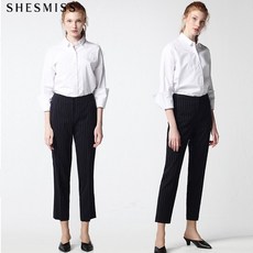 쉬즈미스 쉬즈미스(SHESMISS) 모던시크 스트라이프 베이직팬츠 (택가격:178000원)