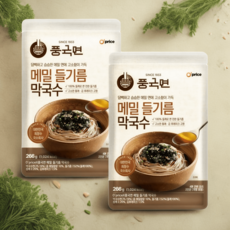 오프라이스 풍국면 100% 들기름 막국수 274g 2인 2팩, 2개, 266g